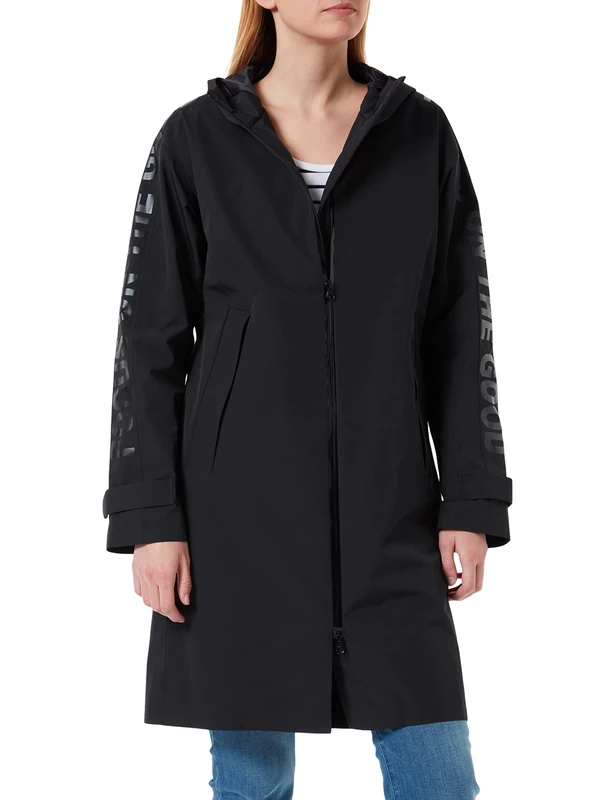 bugatti Women's 161000-11227 Raincoat, Schwarz, 42