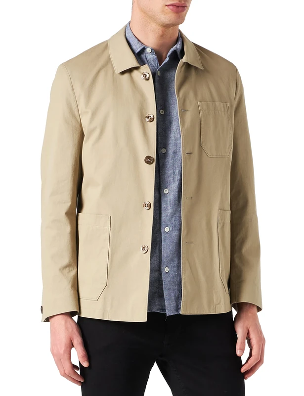 bugatti Men's 199101-19253 Casual Blazer, Beige, 46