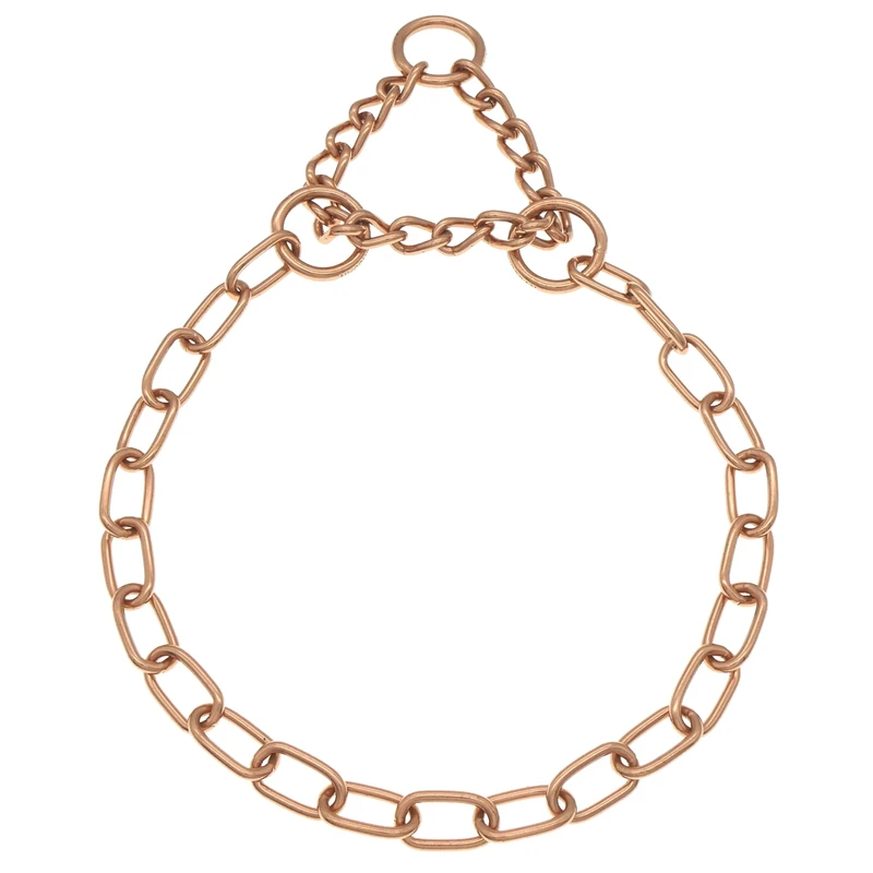 Sprenger Dog Necklace with Pull Chain 3 mm I Curogan Dog Collar for Short and Long-Haired Dog Breeds up to 55 kg (50 cm)