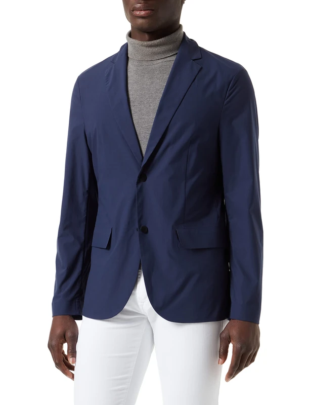United Colors of Benetton Men's Giacca 2YAQUW001 Suit Jacket, Blu 252, M