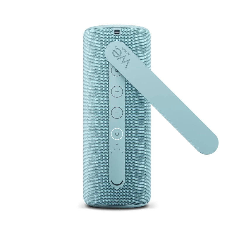 We. by Loewe. HEAR 1 Portable Bluetooth Wireless Speaker, Indoor/Outdoor, Bluetooth V5.0, 40W Audio Output, IPX6 Rating, 12h-14h Playing Time, 2h-3h Charging Time, Crystal Clear Quality - Aqua Blue