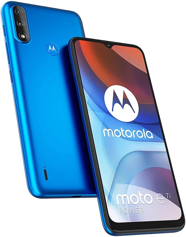 Motorola Moto E7i Power - Smartphone 32GB, 2GB RAM, Dual Sim, Tahiti Blue (Renewed)