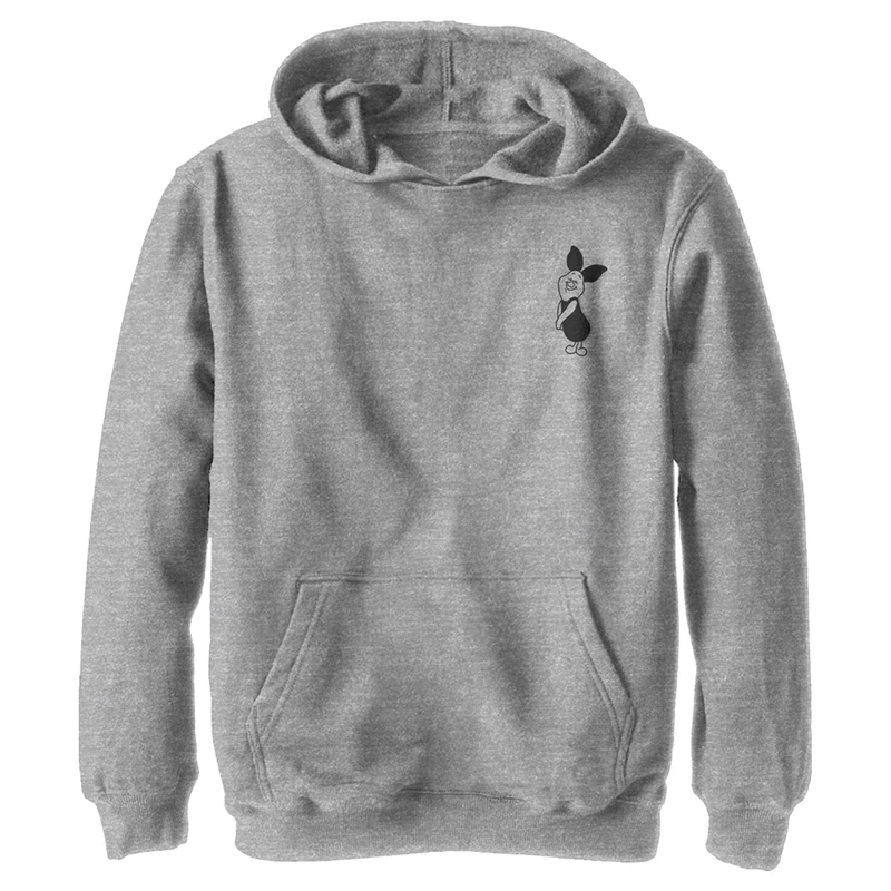 Disney Winnie The Pooh Vintage Line Piglet Boys' Hoodie Pullover Fleece, Athletic Heather, Small, Athletic Heather, S