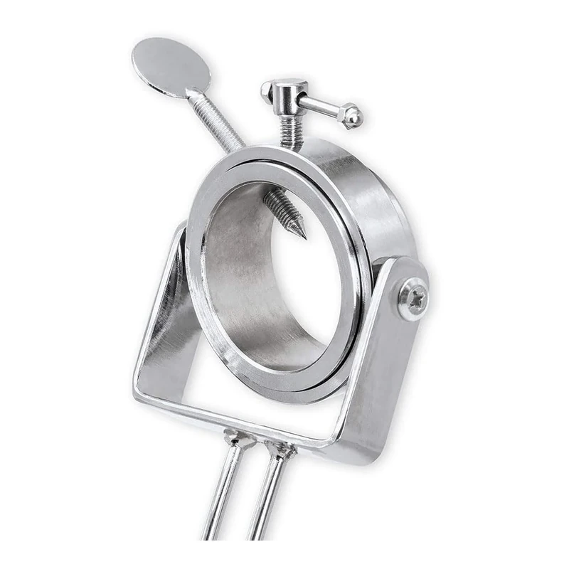 3 Claveles - Ham Holder with Swivel Head with Stainless Steel Base | 49 x 16.5 x 39 cm, Grey, Large