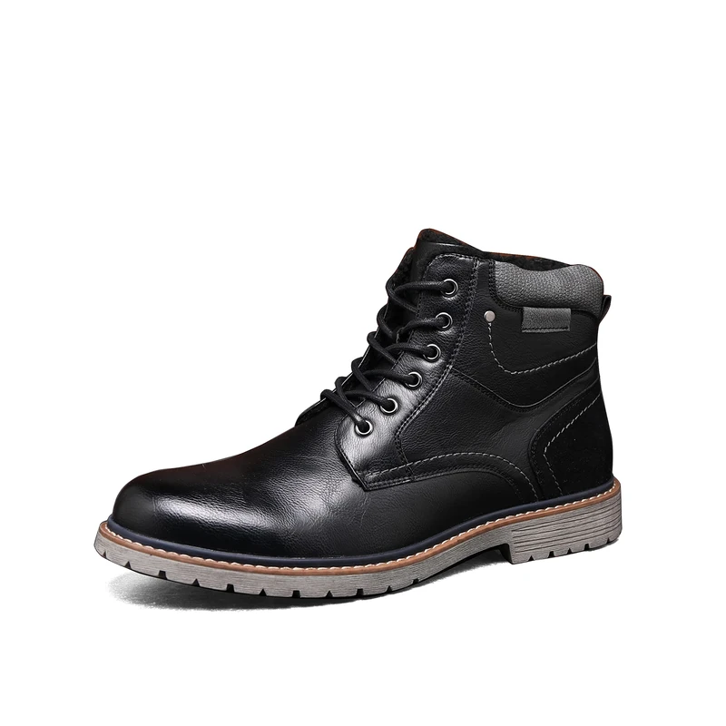 STK TOP STAKA Men's Lace Up Winter Boots - Fur Warm Snow Shoes