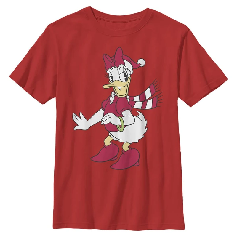 Disney Mickey Classic - Daisy Hat YTH Crew neck Red 104