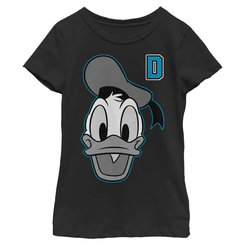 Disney Mickey Classic - Letter Duck Kids Crew neck Black 104