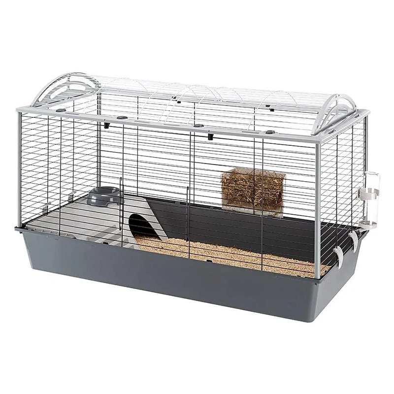 Cage for Rabbits and Guinea Pigs CASITA 120H with Rounded Roof, Accessories Included