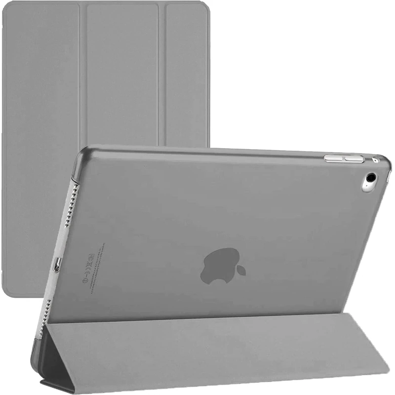 TechDealsUK iPad 9.7 5th/6th Gen Smart Case - Compatible with iPad Air 1st, iPad Air 2nd, iPad 5th, and iPad 6th Generation - Stand Cover with Magnetic Wake/Sleep (Grey)