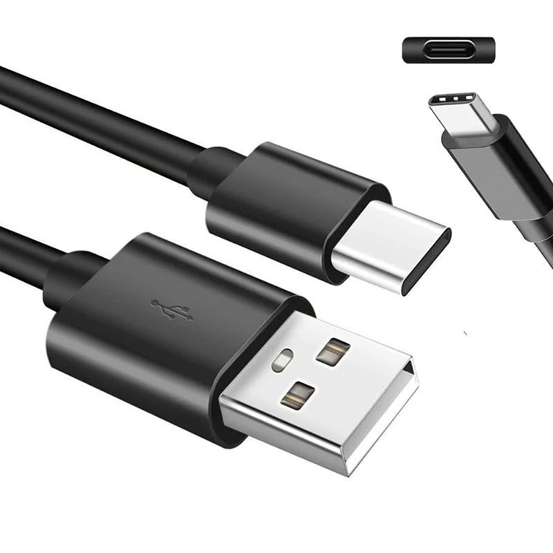 Lite-an - USB C to A Fast Charger Cable - Supports 3A, 15W C Cable Fits Type C PS5, Xbox Controller, Galaxy S10, S9, Huawei P10, P9, XZ, HTC - Sturdy, Durable - 9.8 Ft / 3 Meter, Black