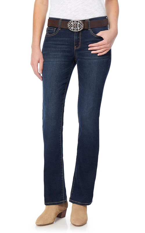 WallFlower Women's Instastretch Legendary Slim Bootcut Jeans, Evan, 9
