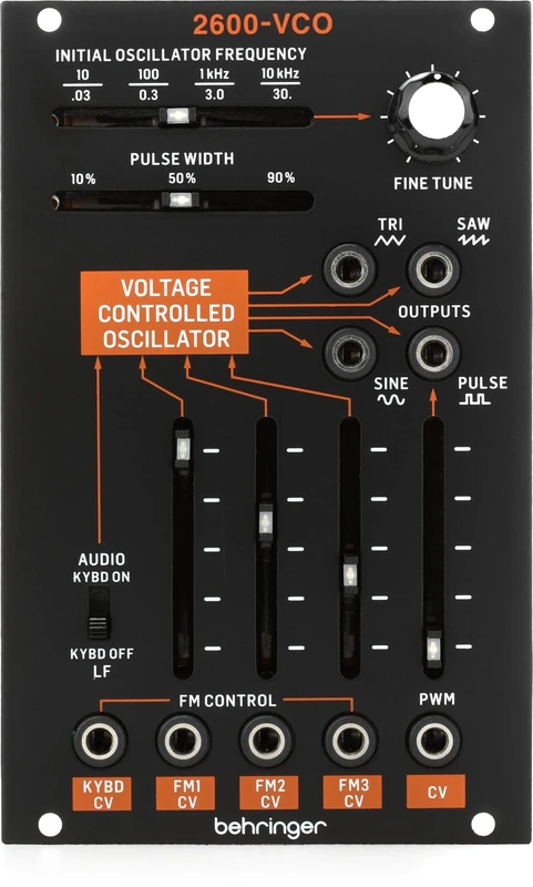 Behringer 2600-VCO Legendary Analog VCO Module for Eurorack