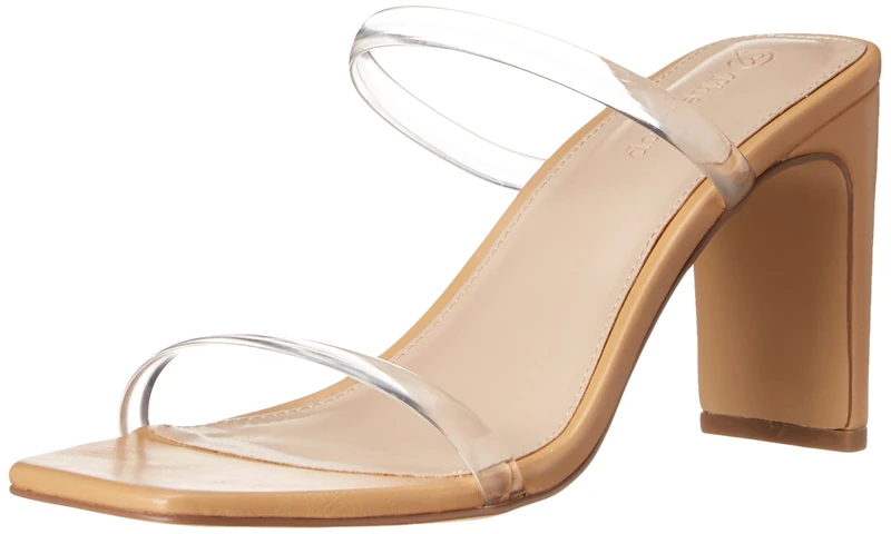 The Drop Avery Square Toe Two Strap High Heeled Sandal, German, 5 UK