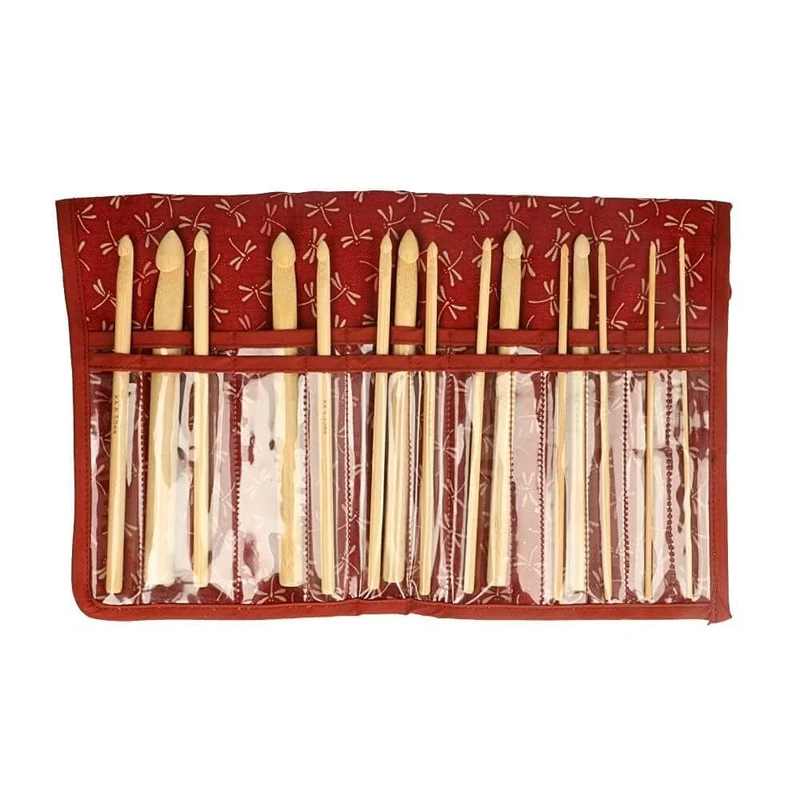 Seeknit - Seeknit Shirotake Red (15cm) Crochet Hook Set Full Set - 1 Piece
