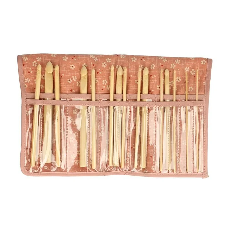 Seeknit - Seeknit Shirotake Pink (15cm) Crochet Hook Set Full Set - 1 Piece