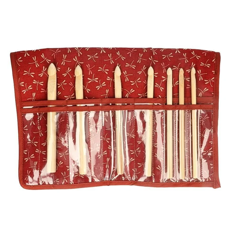 Seeknit - Seeknit Shirotake Red (15cm) Crochet Hook Set Small Size - 1 Piece