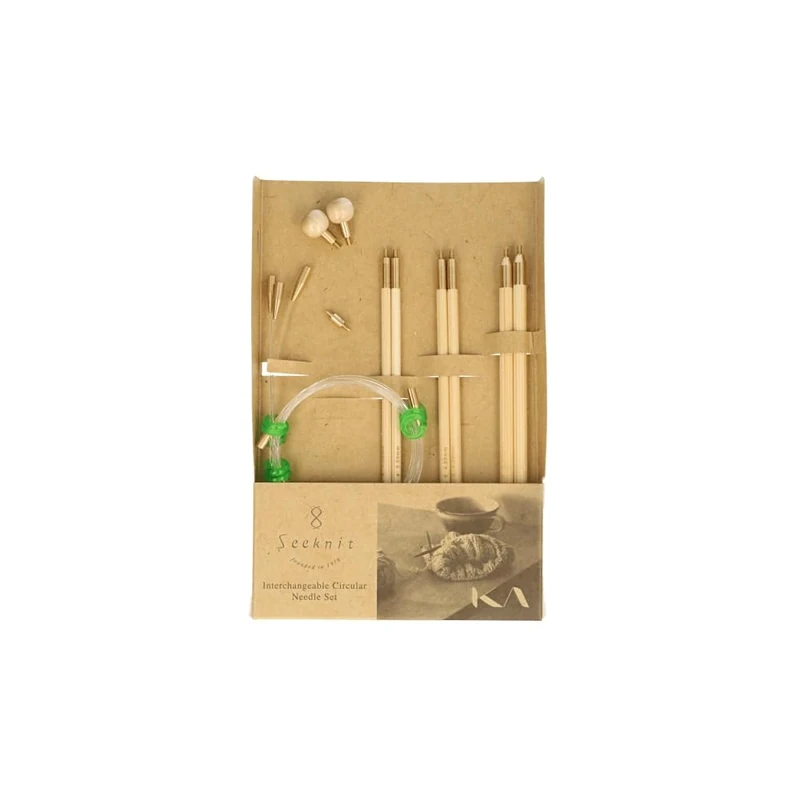 Seeknit - Seeknit Shirotake (Size M) Interchangeable Circular Needle Set - 1 Piece, Beige