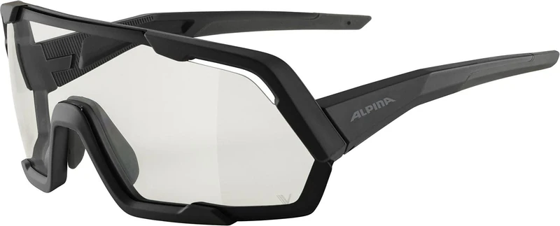 ALPINA Unisex - Adult, ROCKET V sports glasses, black matt, One Size