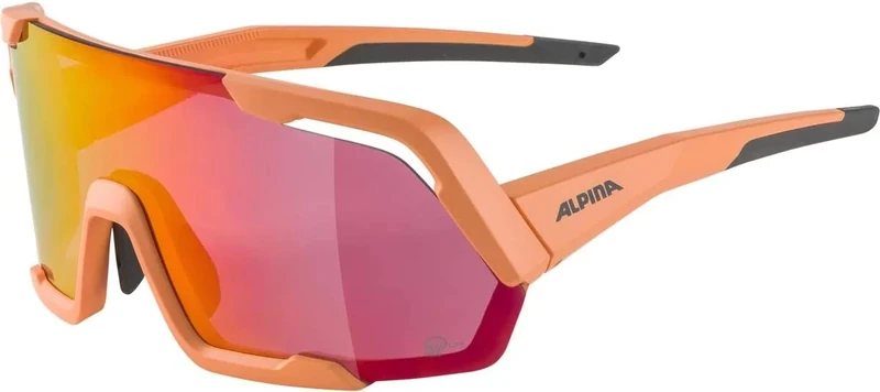 ALPINA Unisex - Adult, ROCKET Q-LITE sports glasses, peach matt, One Size