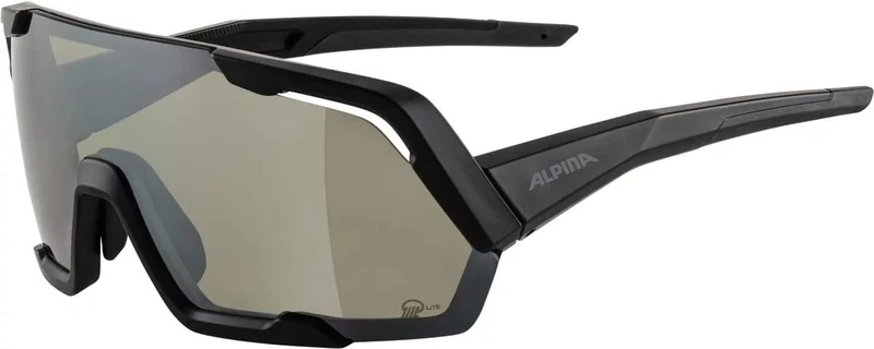 ALPINA Unisex - Adult, ROCKET Q-LITE sports glasses, black matt, One Size