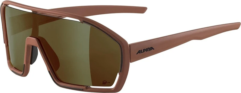 ALPINA Unisex - Adult, BONFIRE Q-LITE sports glasses, brick matt, One Size
