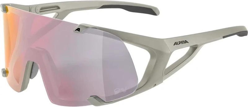 ALPINA Unisex - Adult, HAWKEYE QV sports glasses, cool-grey matt, One Size