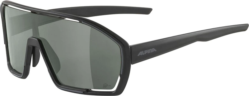 ALPINA Unisex - Adult, BONFIRE Q-LITE sports glasses, black matt, One Size