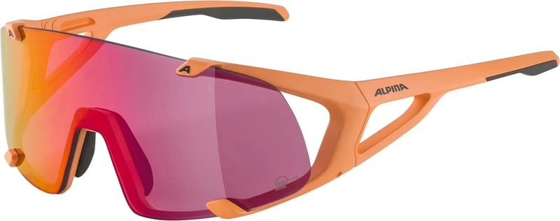 ALPINA Unisex - Adult, HAWKEYE S Q-LITE sports glasses, peach matt, One Size