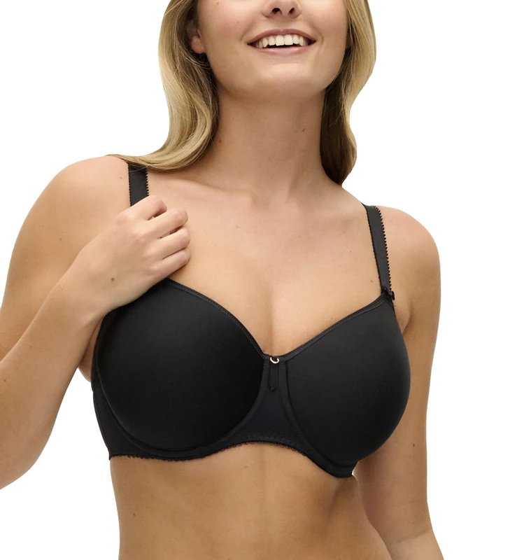 Fantasie Women's Rebecca Essentials Underwire Spacer T-Shirt Bra, Opaque, Black, 36G