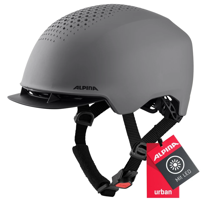 ALPINA Unisex - Adult, IDOL cycling helmet, coffee-grey matt, 52-56 cm