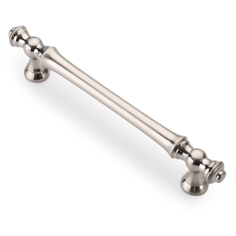 Asidrama 10 Pack 5 Inch(128mm) Brushed Satin Nickel Kitchen Cabinet Handles, Cabinet Pulls Kitchen Cabinet Hardware for Cupboard Drawer Pulls