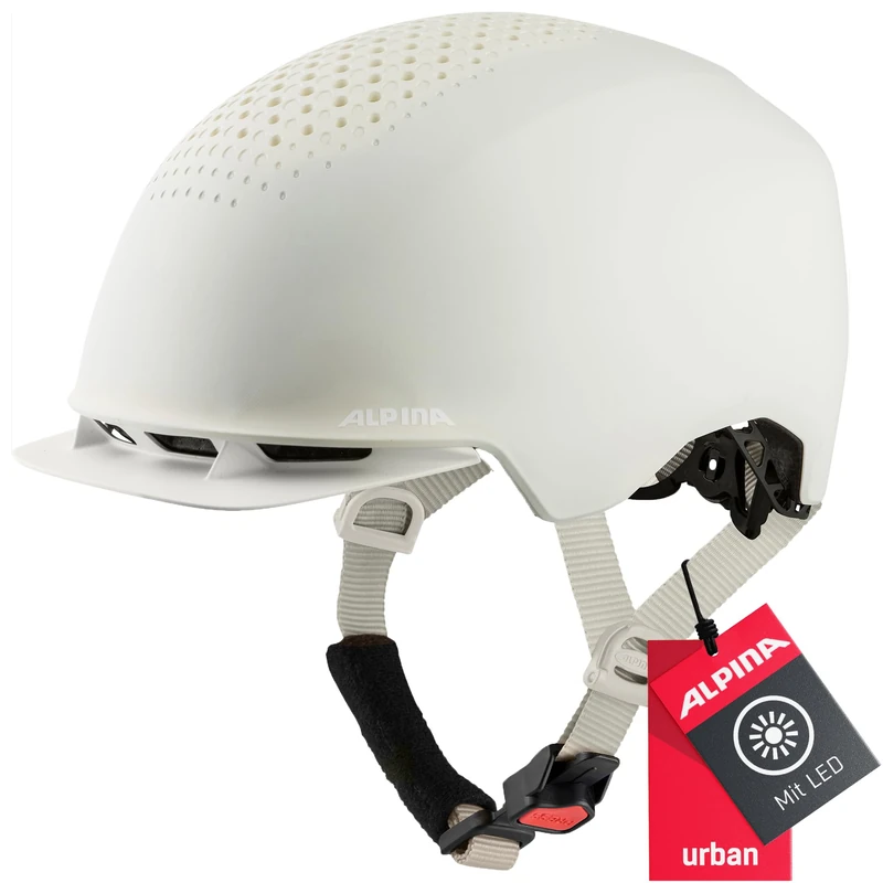 ALPINA Unisex - Adult, IDOL cycling helmet, off-white matt, 52-56 cm