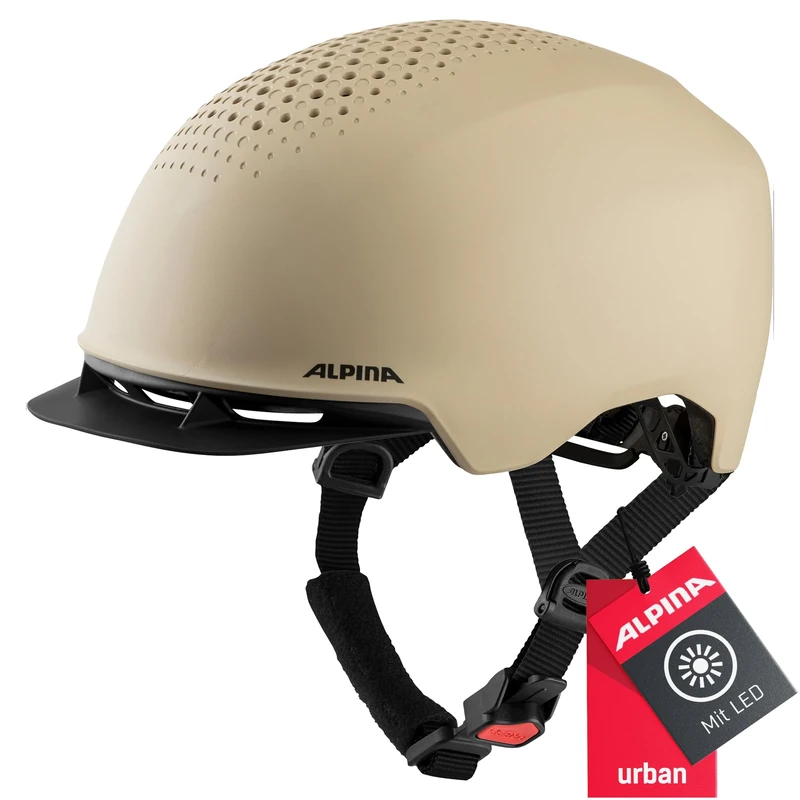 ALPINA Unisex - Adult, IDOL cycling helmet, mojave-sand matt, 52-56 cm