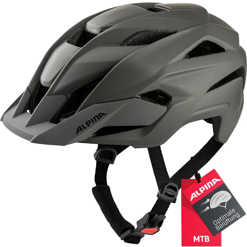 ALPINA Unisex - Adult, KAMLOOP cycling helmet, coffee-grey matt, 51-55 cm