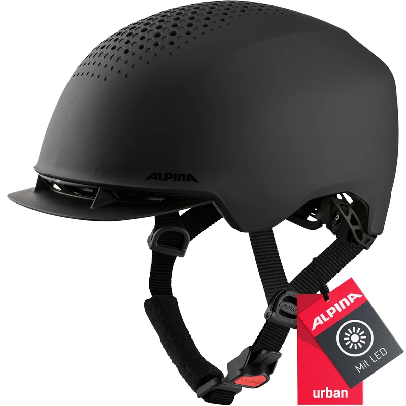 ALPINA Unisex - Adult, IDOL cycling helmet, black matt, 52-56 cm