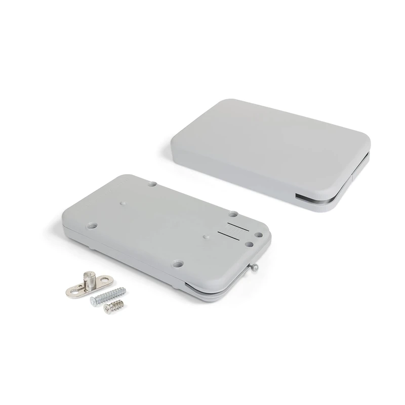 Emuca - Mechanism for Swing Doors Miniwinch with Cover, 14 kg (30,87 lbs), Steel and Plastic, Grey