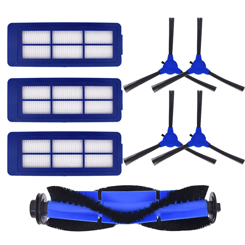 Neutop Replacement Parts Compatible with eufy Robovac 11S Max,15C Max, G30, G30 Edge/Hybrid, Robot Vacuum Accessories, 1 Rolling Brush 3 HEPA Filter 4 Side Brush