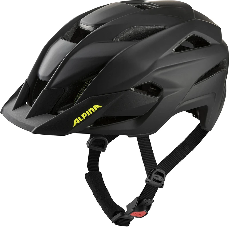 ALPINA Unisex - Adult, STAN MIPS cycling helmet, black-neon yellow matt, 51-55 cm