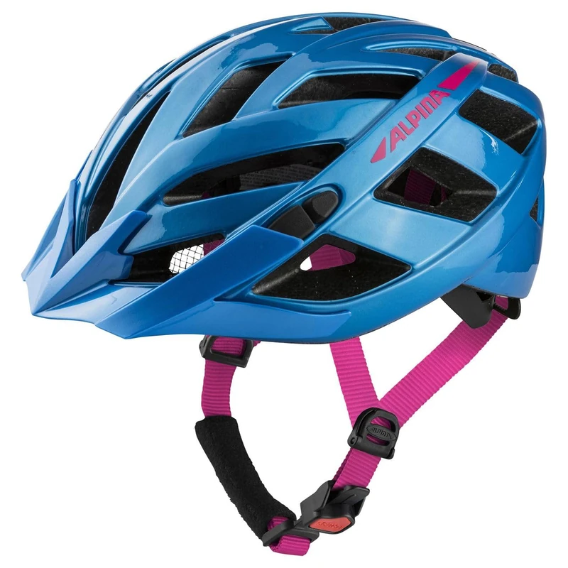 ALPINA Unisex - Adult, PANOMA 2.0 cycling helmet, true blue-pink gloss, 52-57 cm