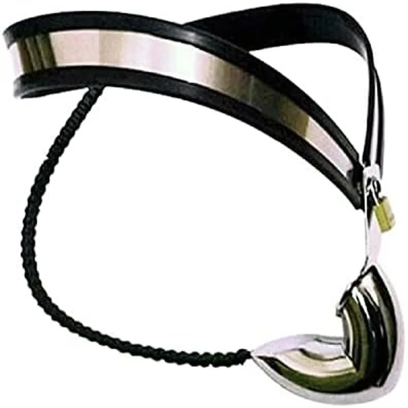 Bondage Masters Male Chastity Belt, Adjustable Stainless Steel