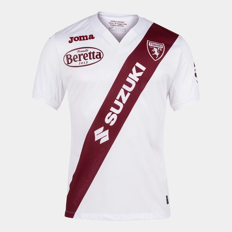 Joma Sponsor-pro T-Shirt, White/Burgundy, M