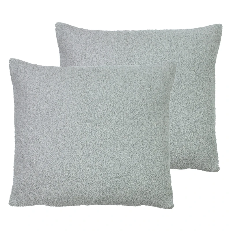furn. Malham Twin Pack Polyester Filled Cushions, Dove, 50 x 50cm