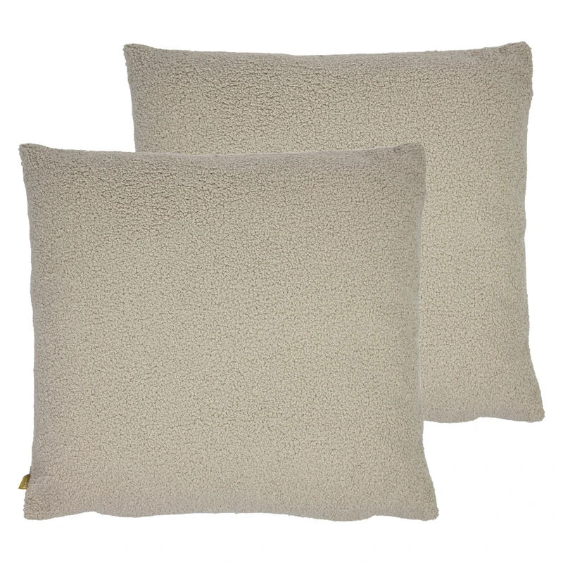 furn. Malham Twin Pack Polyester Filled Cushions, Latte, 50 x 50cm