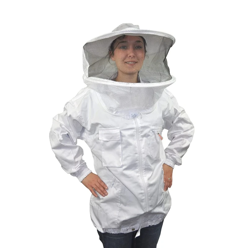 My Little Farm Beekeeper Jacket - Comfortable Beekeeper Jacket - Includes Hat and Veil - Practical Pockets - Beekeeping Accessories (XL) - Image 1
