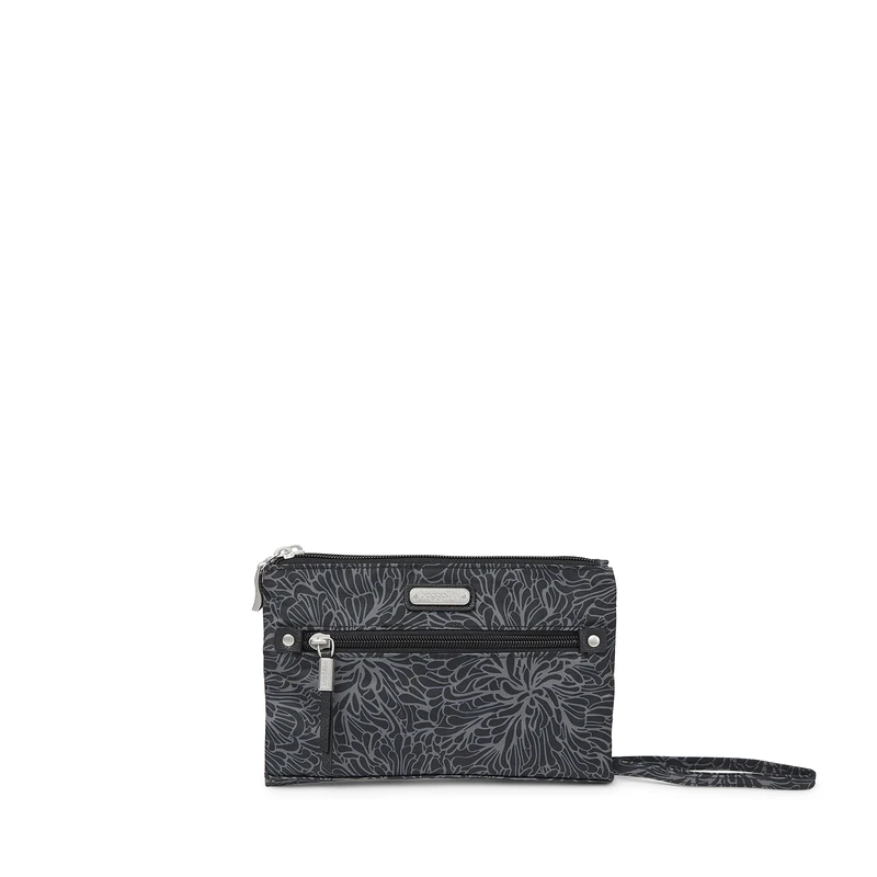 Baggallini Women's Subway Small Crossbody Bag, Midnight Blossom Print, One Size - Image 1