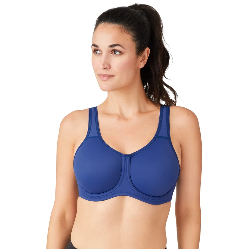 Wacoal Women's Sport Full Figure Underwire Bra, Twilight Blue, 40C