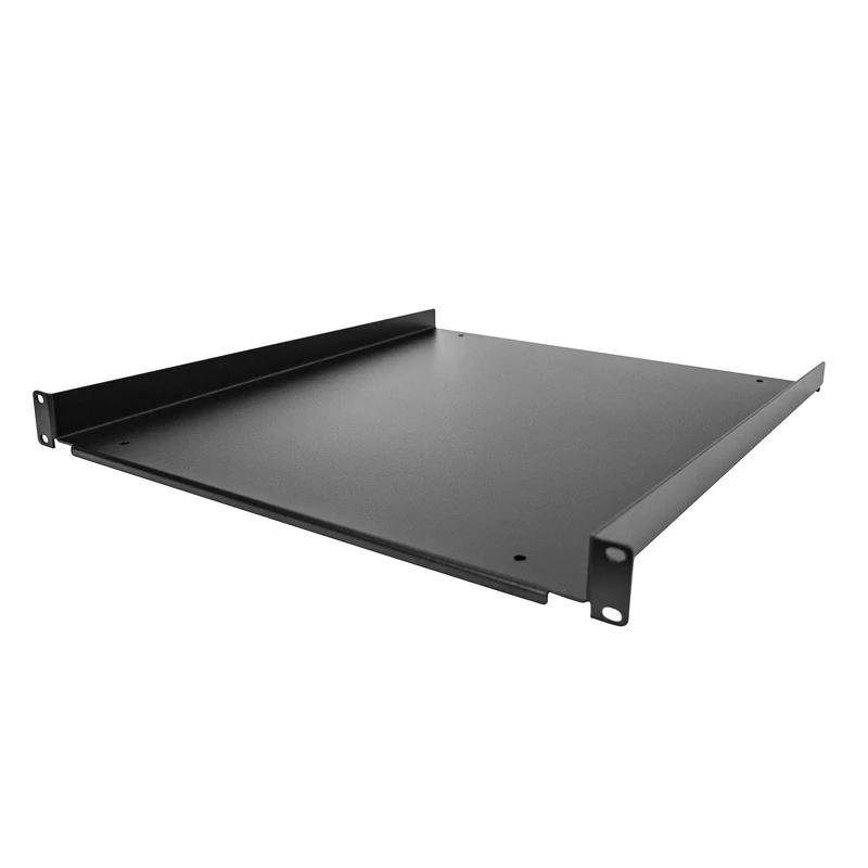 StarTech.com 1U Server Rack Shelf - Universal Rack Mount Cantilever Shelf for 19" Network Equipment Rack & Cabinet - Durable Design – Weight Capacity 55lb/25kg - 20" Deep Tray (SHELF-1U-20-FIXED-S)