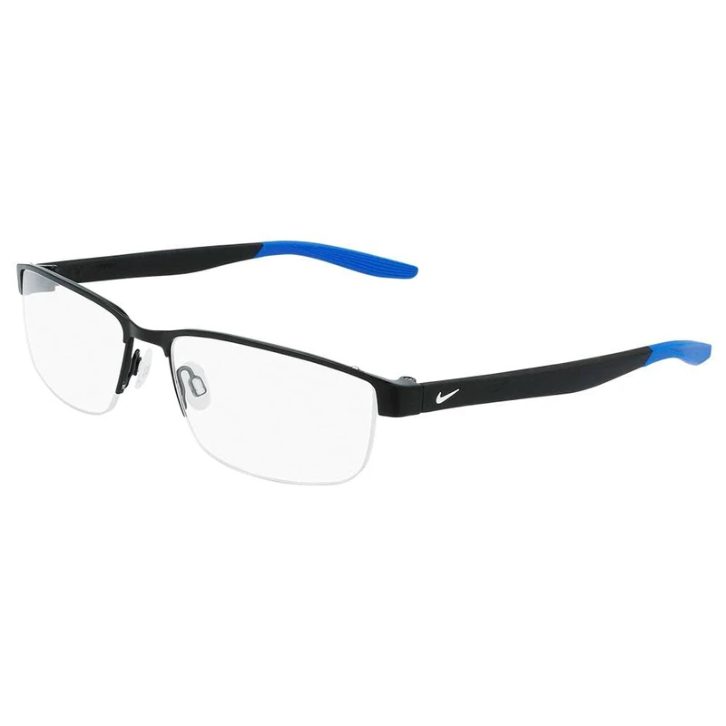 Nike 8138 Sunglasses, Satin Black/Racer Blue, 56 cm