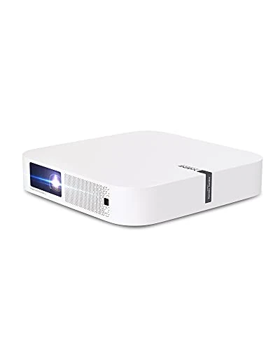XGIMI Elfin Mini Projector Ultra Compact 1080P Portable, 4K Input Supported 600 ISO Lumens, Harman Kardon Speaker, Auto Focus ISA Technology Android TV 10.0, Wireless Casting WiFi Bluetooth