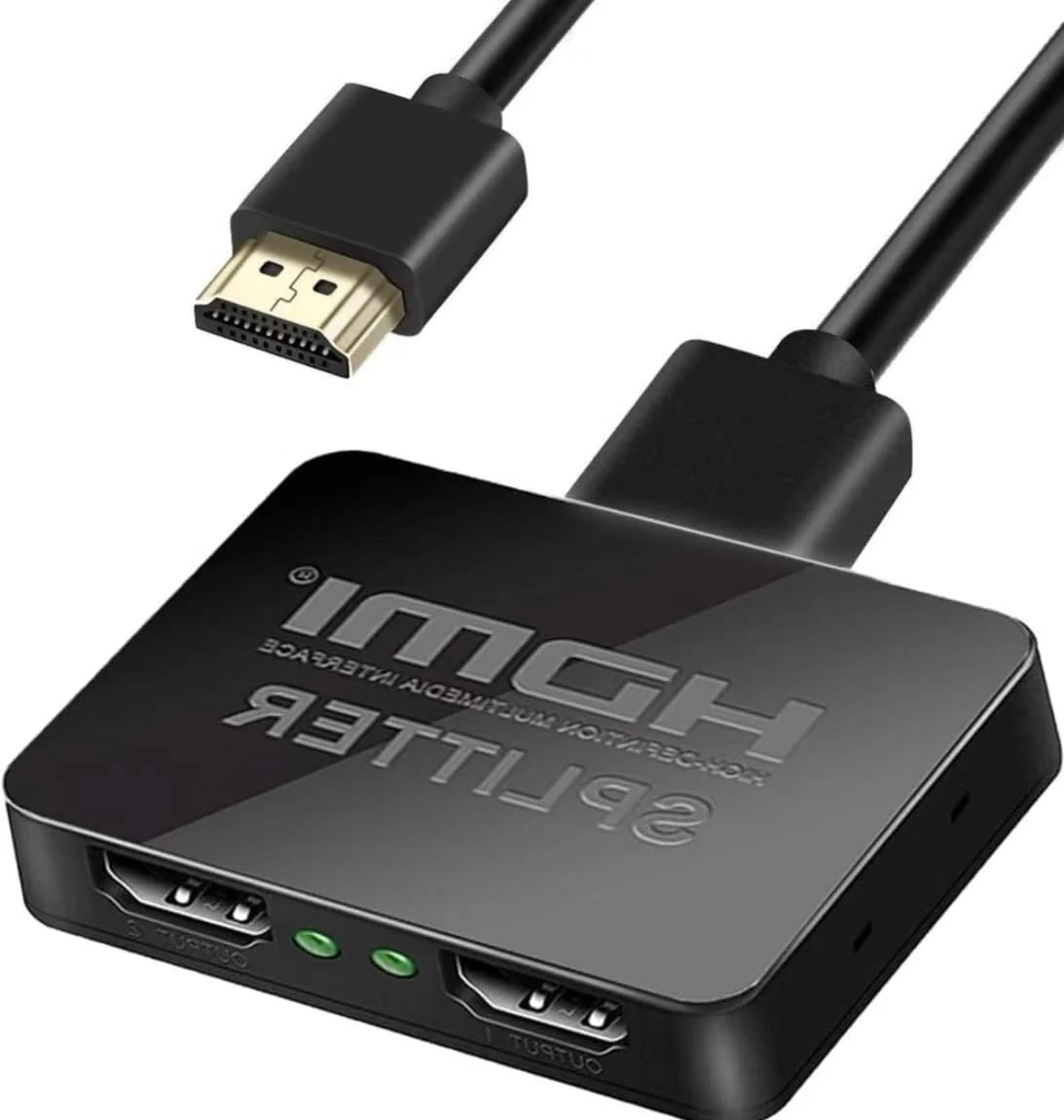 CMYDKOL HDMI Splitter 1 in 2 Out, Hemer 4K 3D 1080P HDMI Splitter 1 to 2 for Dual Monitors, HDMI Splitter 1x2 for MacBook, Xbox, PS3/4, Roku Blu-Ray Player